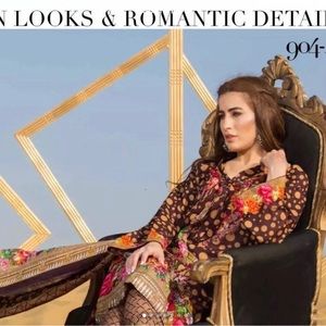 Pakistani Indian style jubilee Swiss Lawn suit Medium